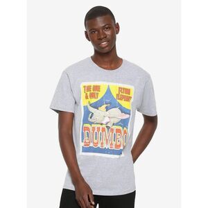 Disney Classic Dumbo Graphic Retro gray tshirt Tee Size XL